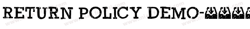 Return Policy DEMO字体转换